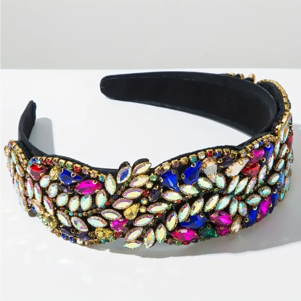 Colorful Rhinestone Headband - Picture 2 of 4